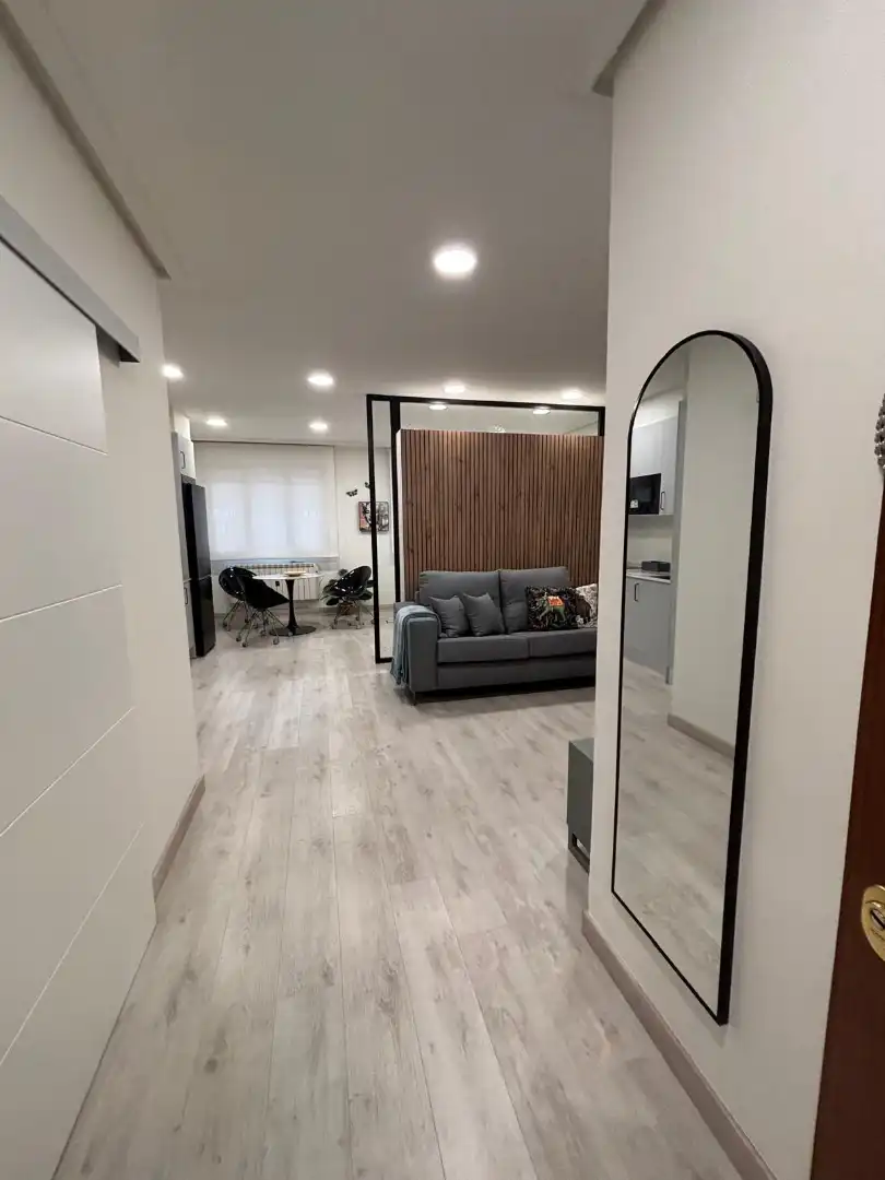 Sala de estar de Apartamento de alquiler en Oviedo  con Calefacción, Parquet y Amueblado