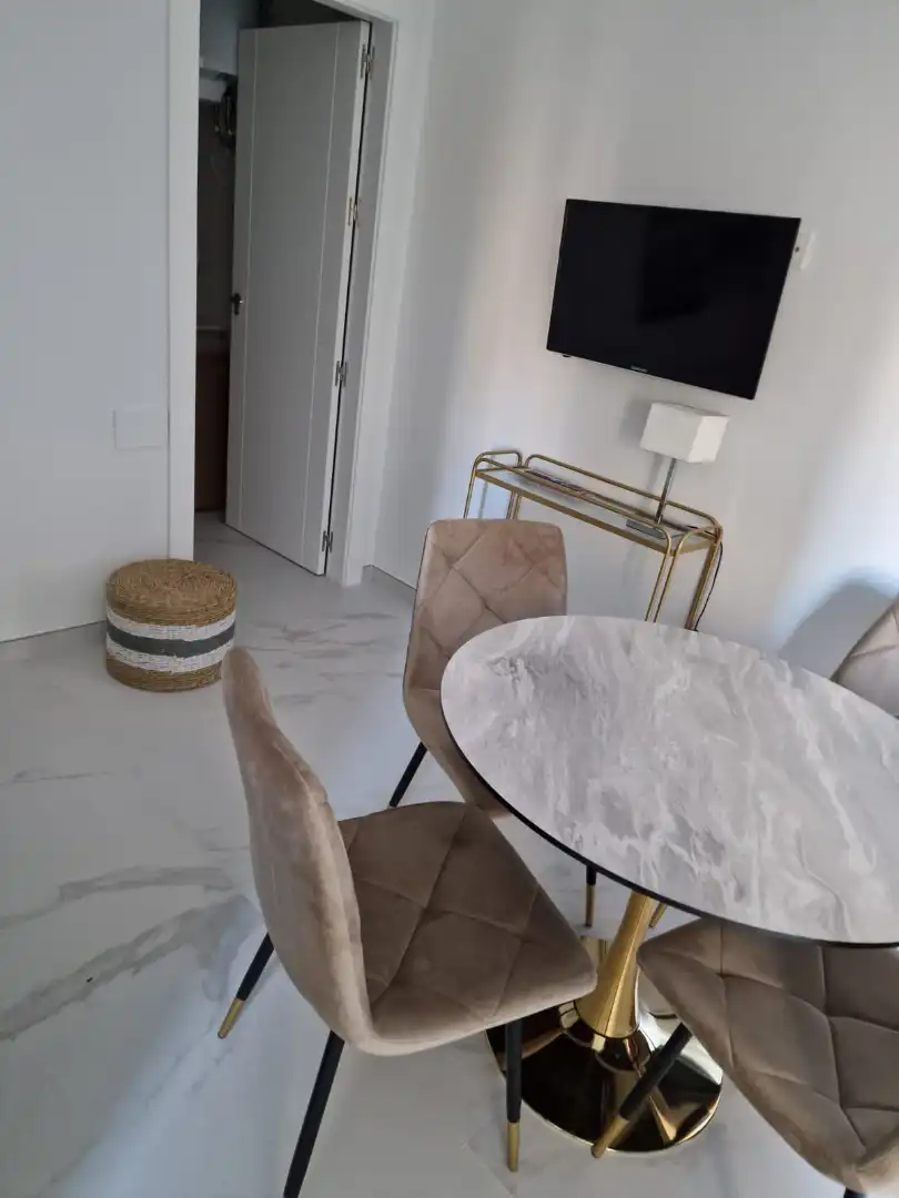Dining room of Flat for rent in Granada  with Air Conditioner, Furnished and Microwave