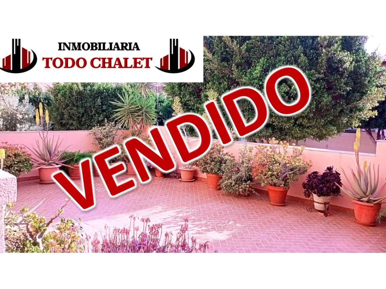 Exterior view of Single-family semi-detached for sale in Roquetas de Mar  with Air Conditioner, Heating and Private garden