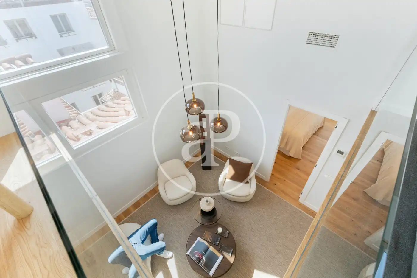 Living room of Duplexes for sale in Madrid  with Air Conditioner, Heating and Terrace
