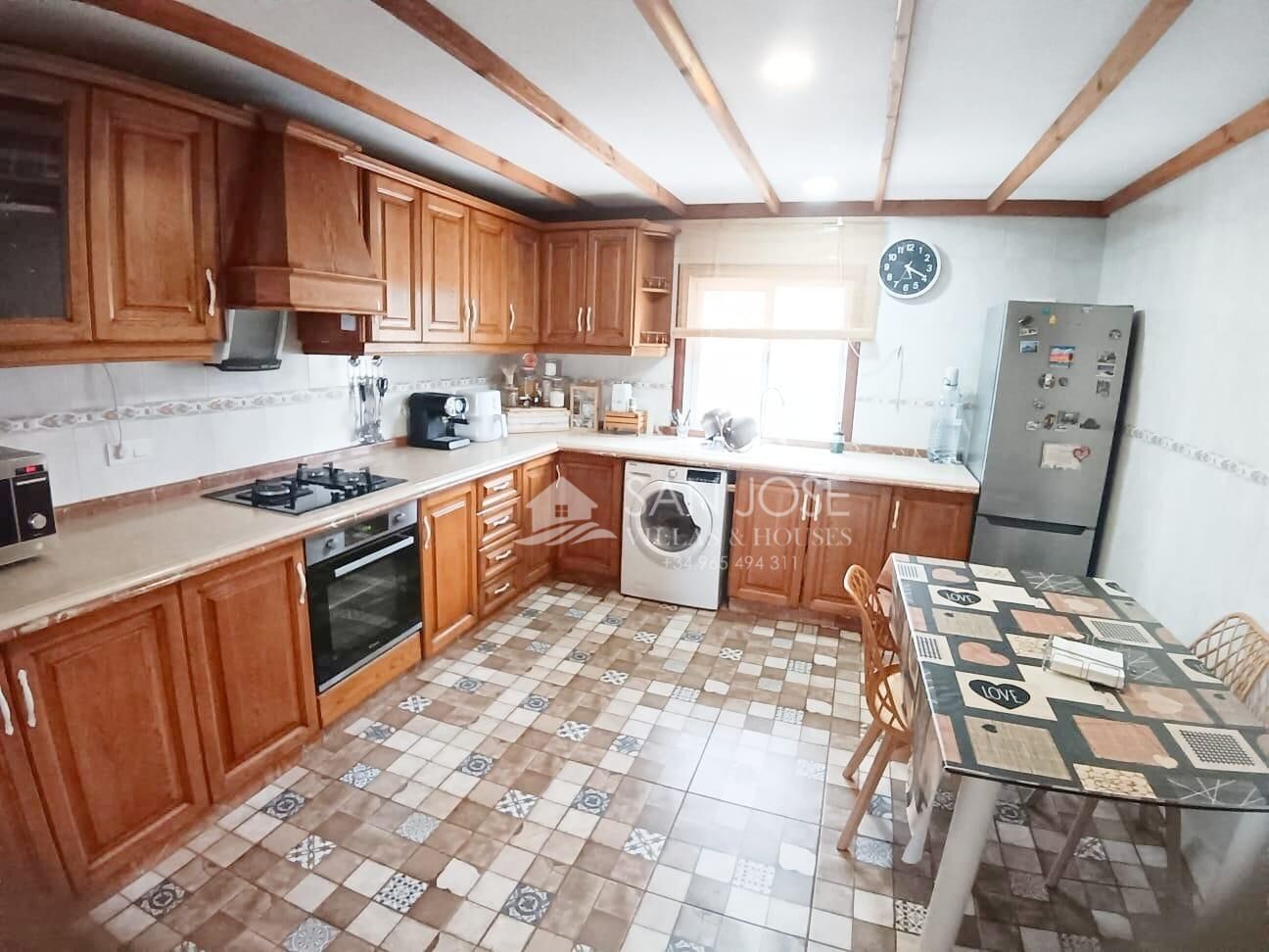 Cuina de Casa o xalet en venda en Aspe amb Aire condicionat, Jardí privat i Terrassa