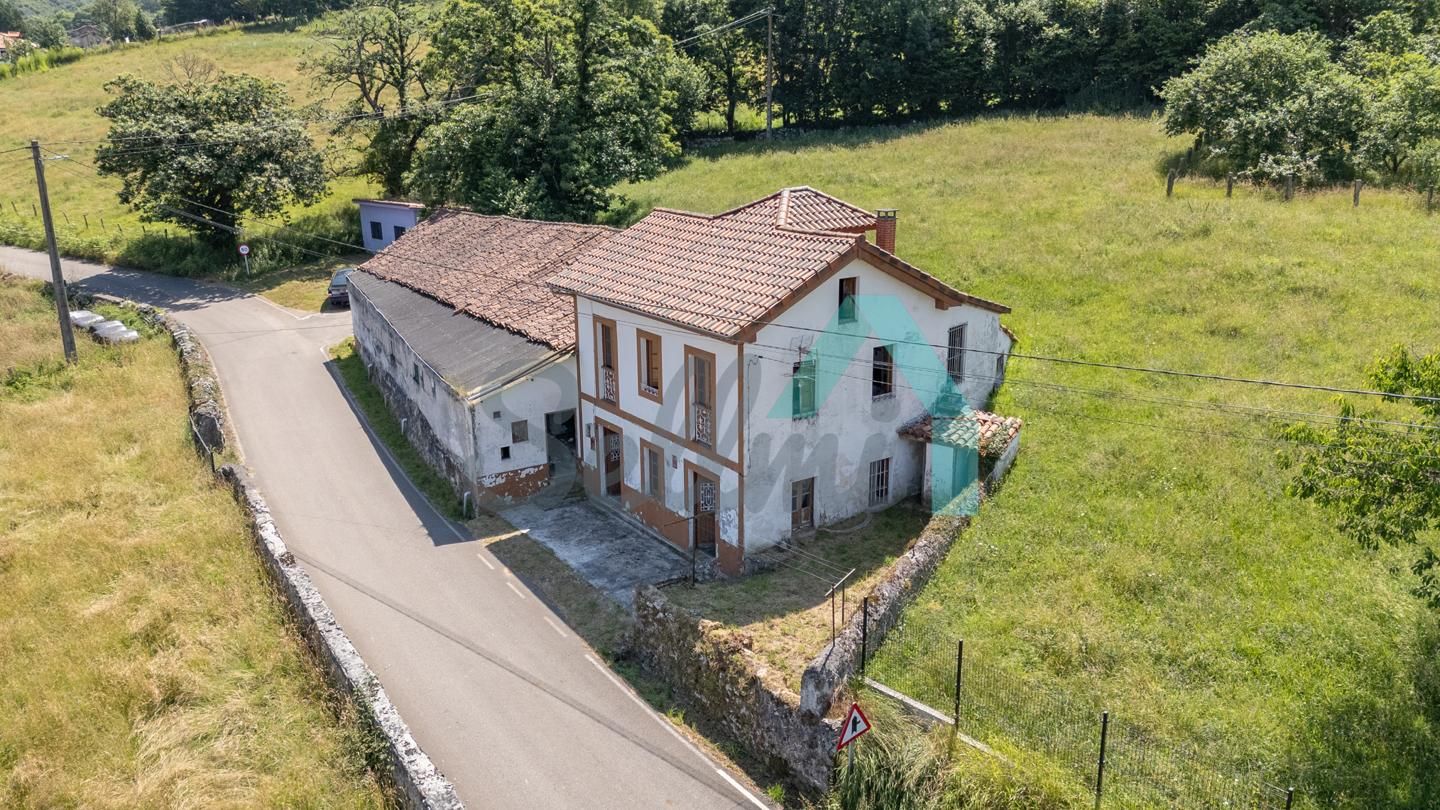 Vista exterior de Casa o xalet en venda en Grado amb Jardí privat