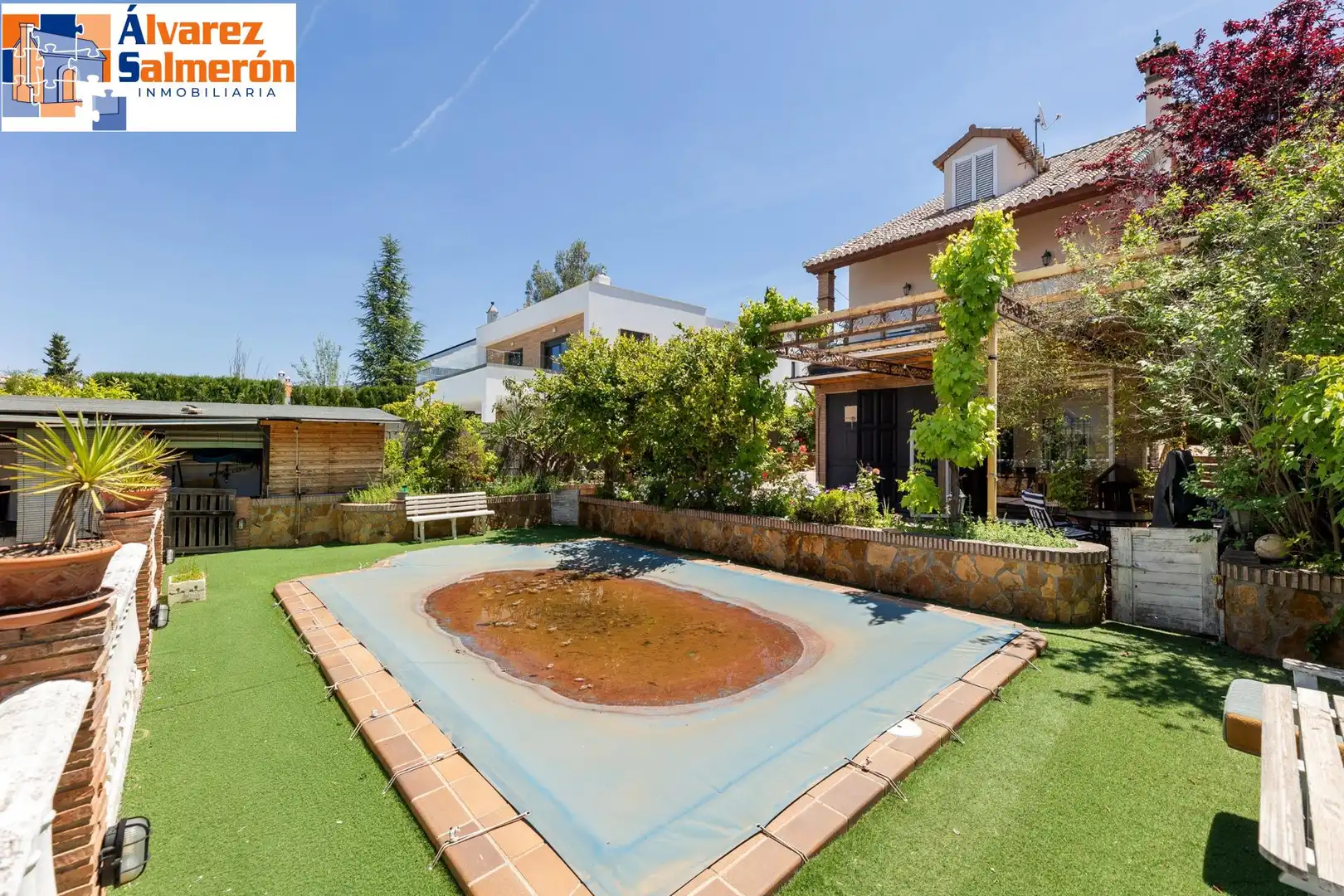 Jardín de Casa o chalet en venta en Monachil con Aire acondicionado, Calefacción y Jardín privado