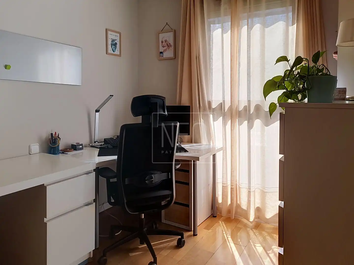 Bedroom of Flat for sale in Madrid  with Air Conditioner, Heating and Private garden