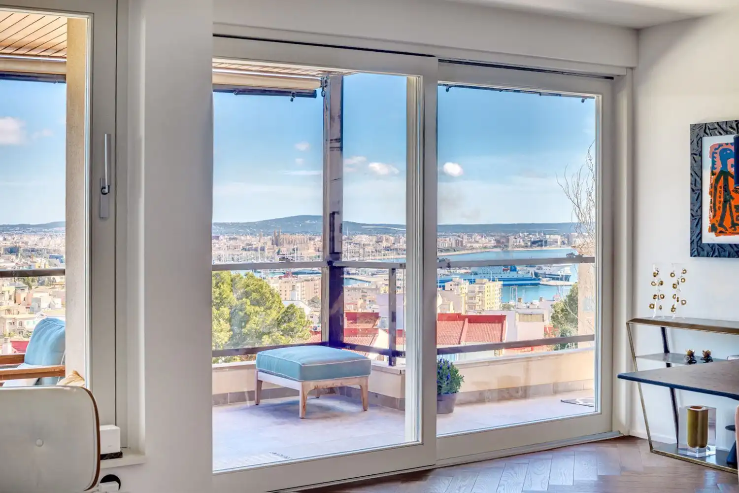 Balcony of Flat for sale in  Palma de Mallorca  with Air Conditioner, Private garden and Parquet flooring