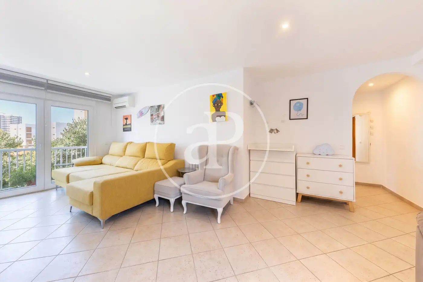 Sala d'estar de Pis de lloguer en  Palma de Mallorca amb Aire condicionat, Calefacció i Traster