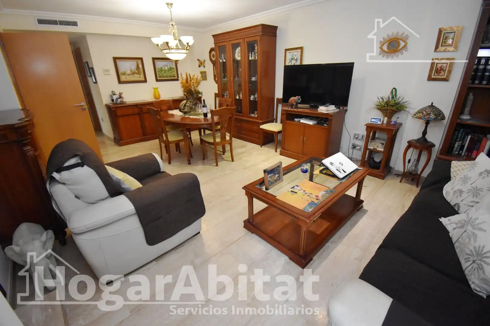 Living room of Detached homes for sale in Castellón de la Plana / Castelló de la Plana  with Air Conditioner, Terrace and Balcony