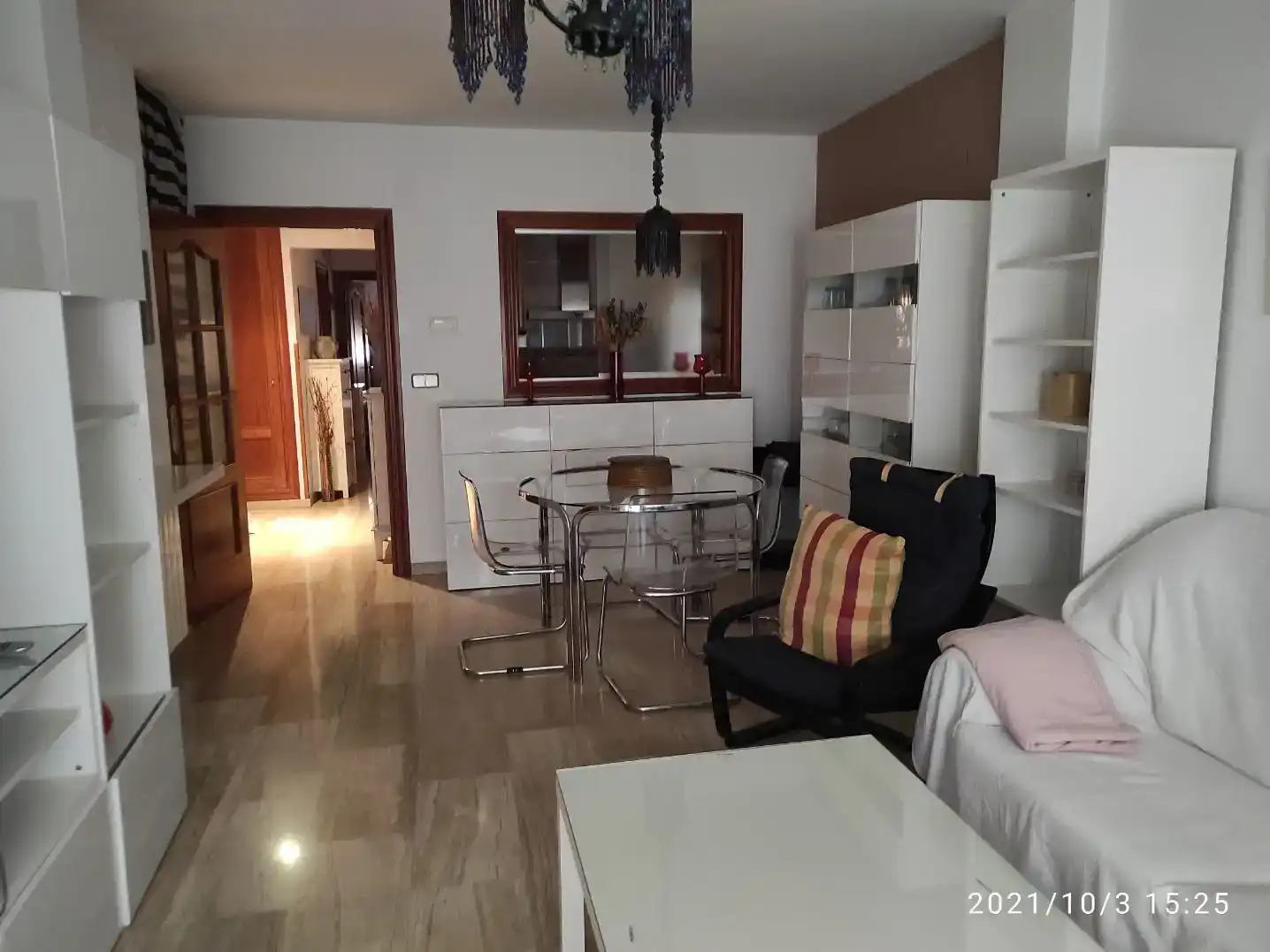 Wohnzimmer von Wohnung zur Miete in  Albacete Capital mit Balkon
