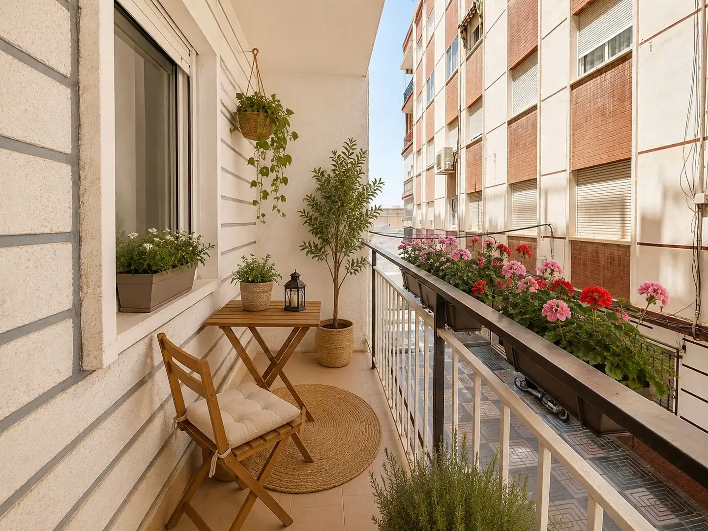 Balcony of Flat for sale in Granada  with Heating