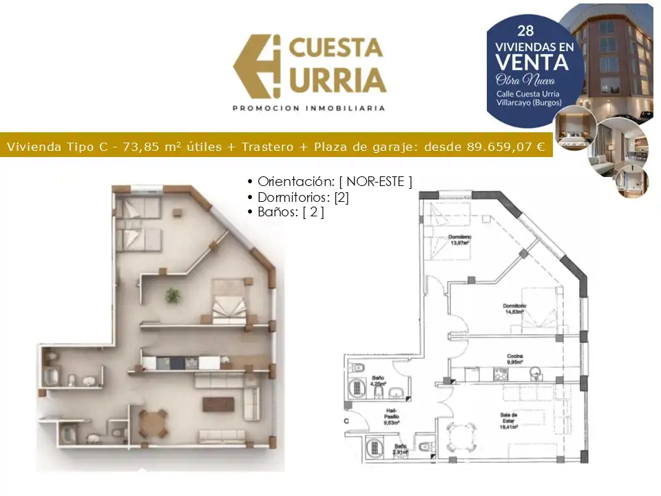 Flat for sale in Villarcayo de Merindad de Castilla la Vieja  with Heating and Storage room