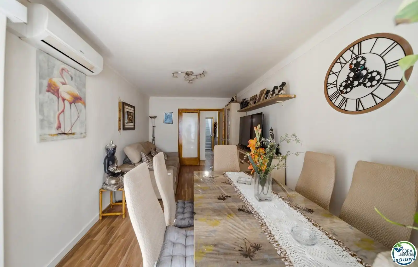 Menjador de Apartament en venda en Roses amb Aire condicionat