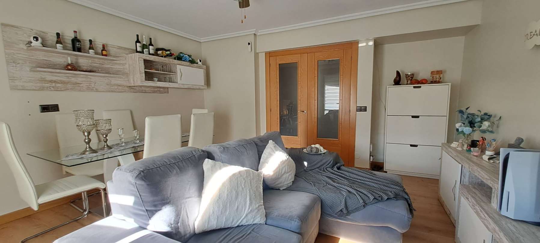 Sala de estar de Piso en venta en Urkabustaiz con Calefacción, Parquet y Terraza