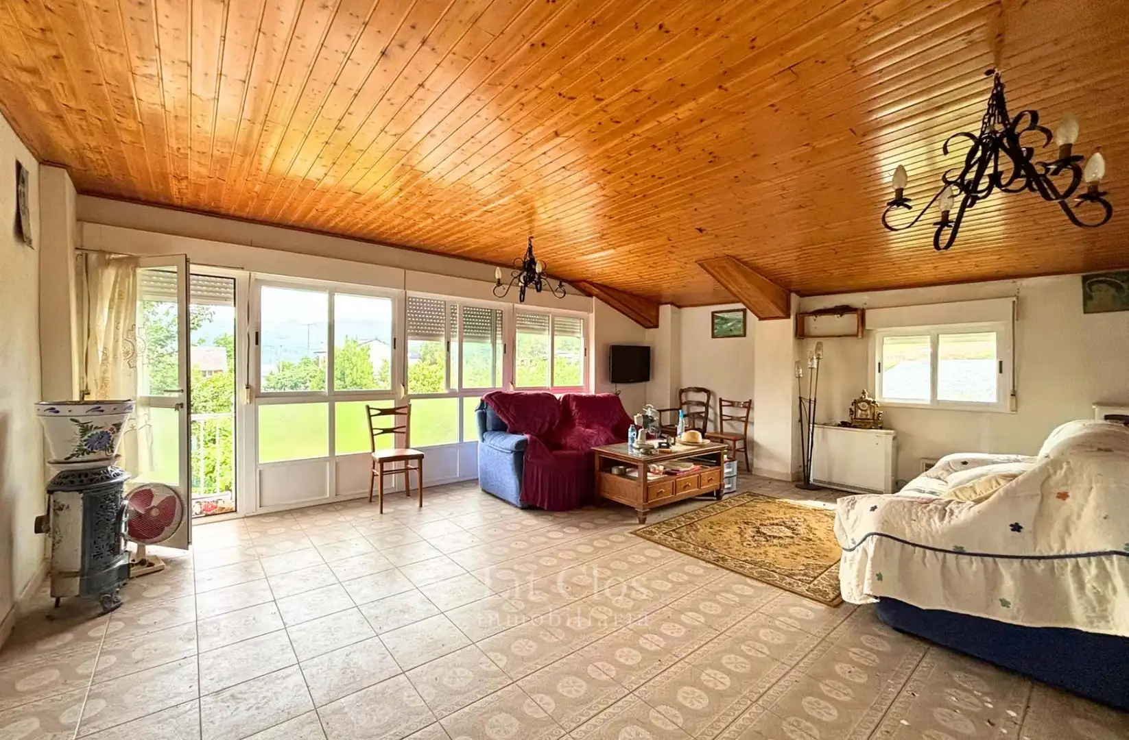 Sala de estar de Casa o chalet en venta en Rubiá con Calefacción, Jardín privado y Balcón