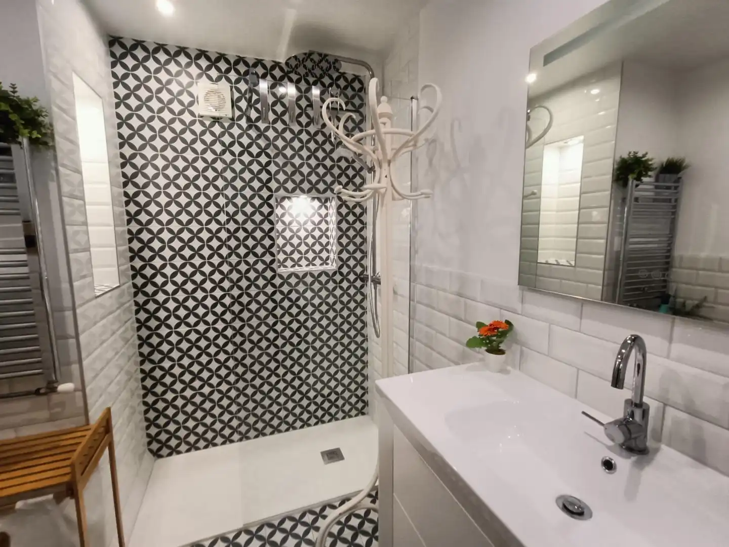 Baño de Piso de alquiler en Castellón de la Plana / Castelló de la Plana con Aire acondicionado y Amueblado