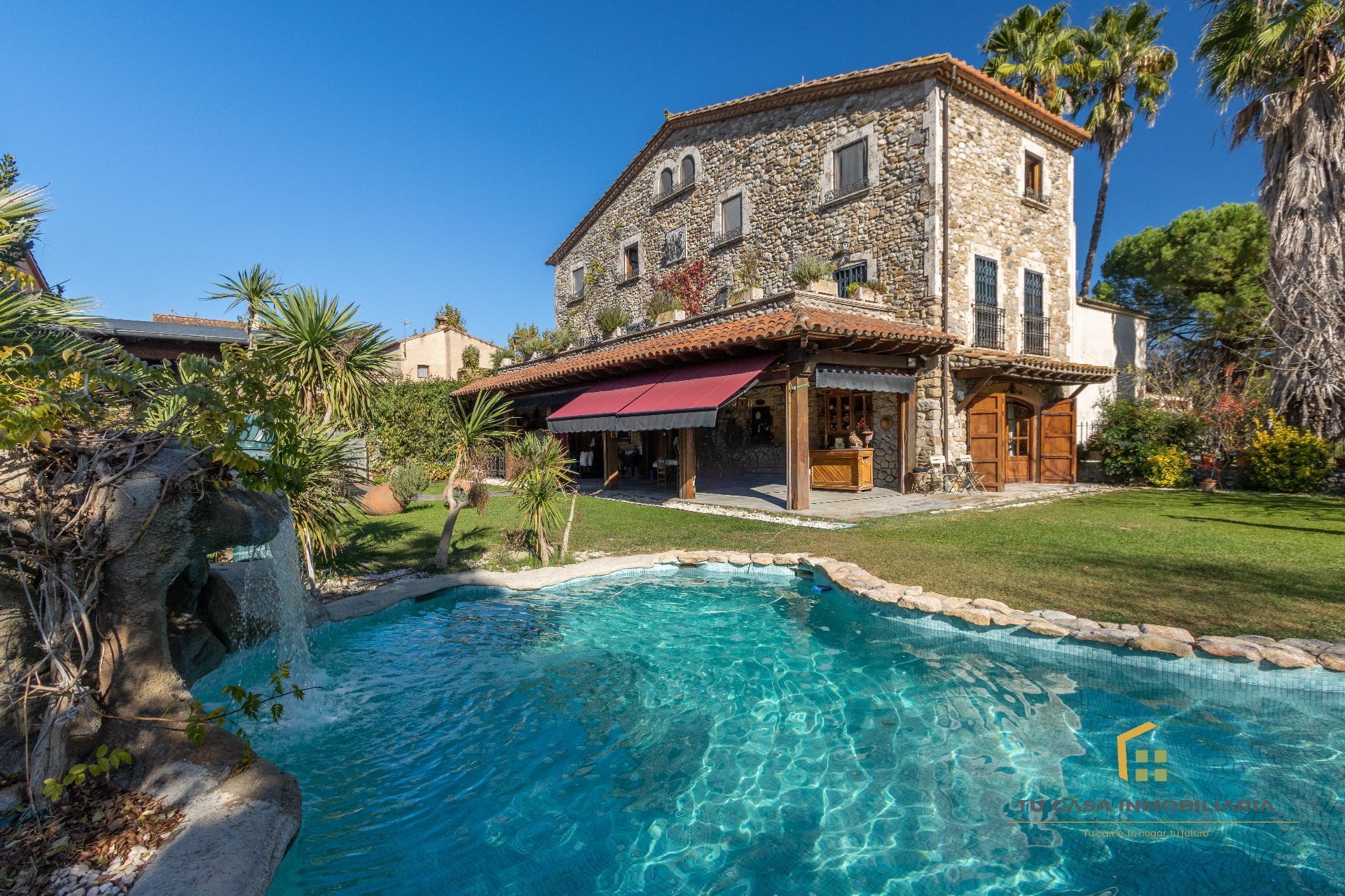 Piscina de Finca rústica en venda en Argelaguer amb Aire condicionat, Calefacció i Jardí privat