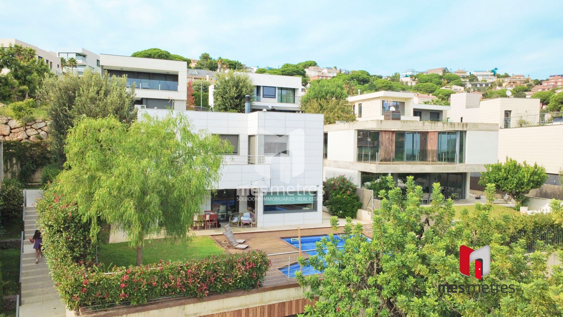 Exterior view of House or chalet for sale in Teià  with Air Conditioner, Heating and Private garden