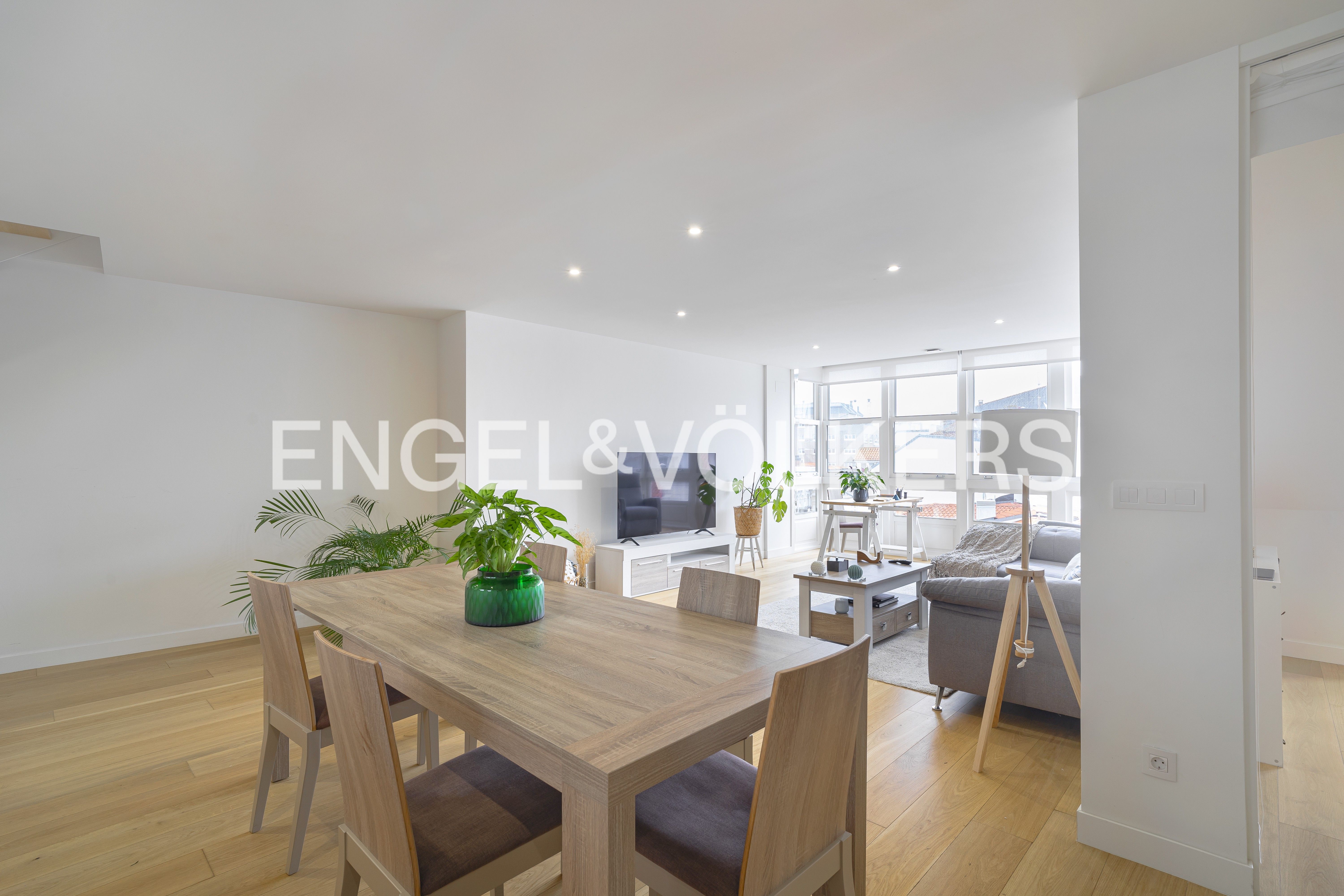 Living room of Attic for sale in A Coruña Capital   with Heating