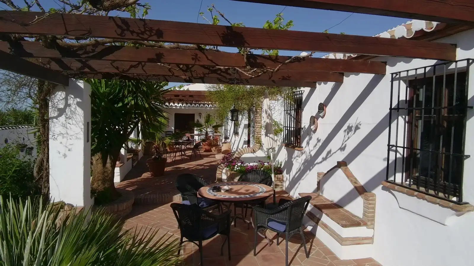 Terrasse von Country house zum Verkauf in Villanueva de la Concepción mit Klimaanlage, Heizung und Privatgarten