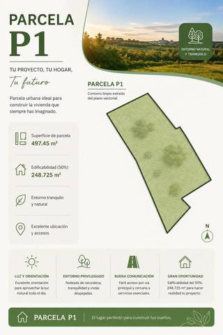 Terreno residencial en Venta en San Salvador, 1 en Cubillas de Santa Marta