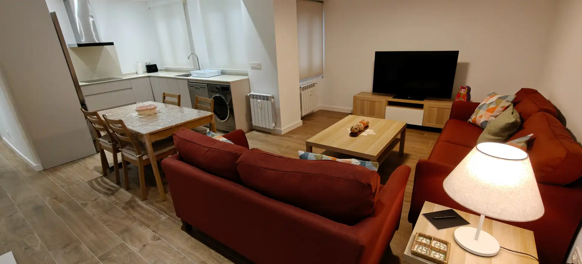 Sala d'estar de Pis de lloguer en Zaragoza amb Calefacció, Terrassa i Moblat