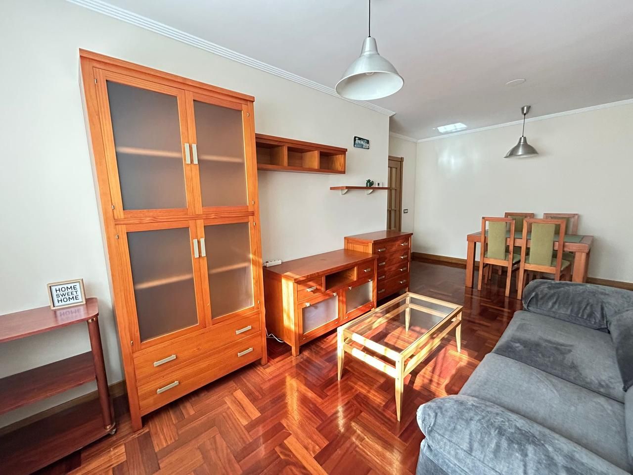 Living room of Flat for rent in Gijón   with Heating and Furnished