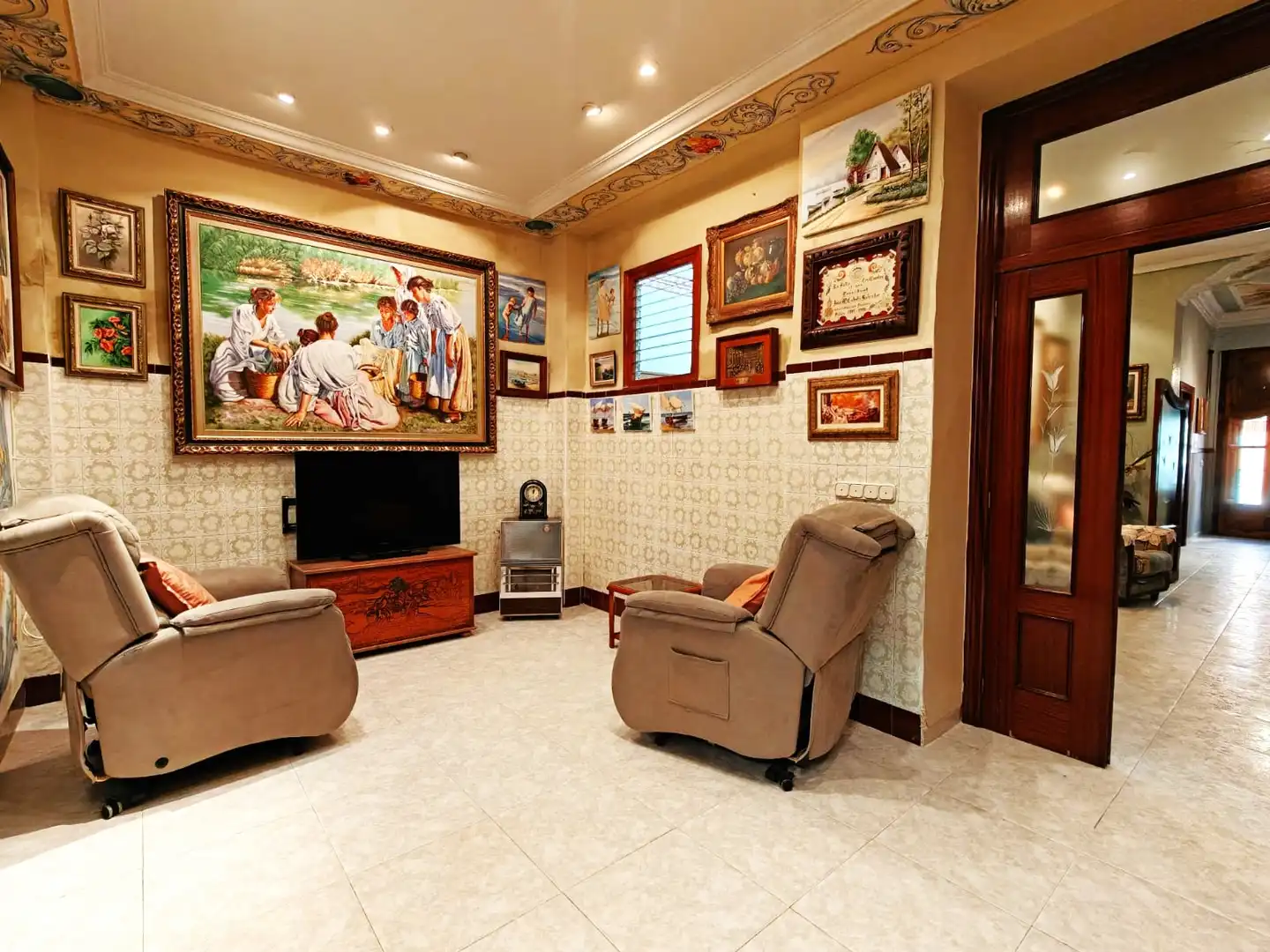 Living room of Flat for sale in Massamagrell  with Heating, Furnished and Oven