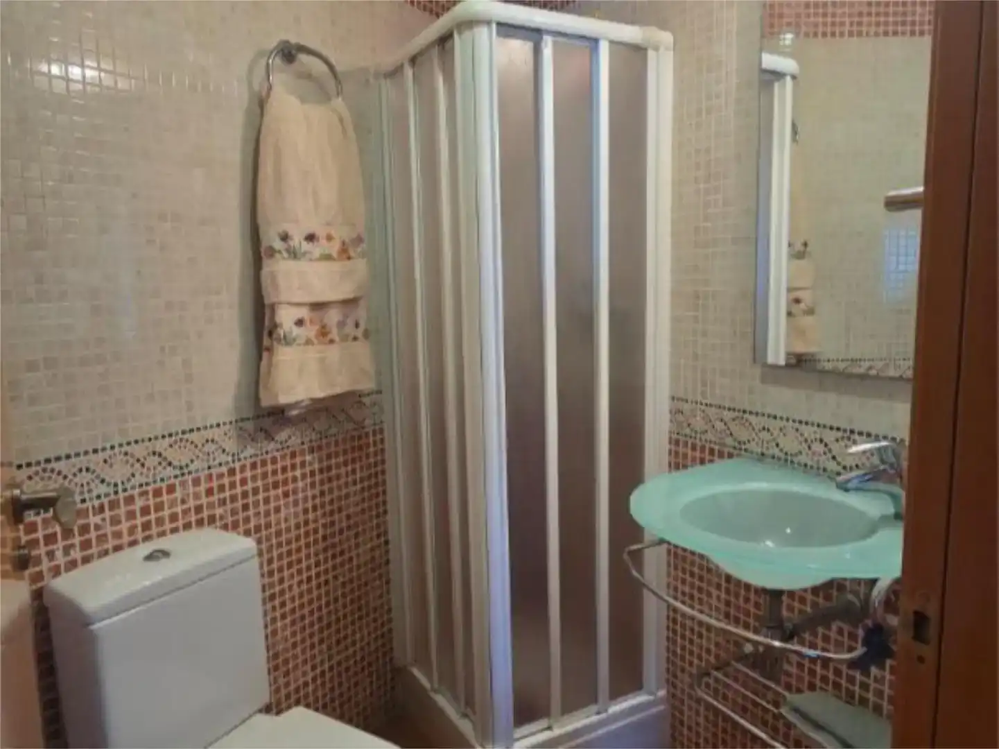 Badezimmer von Wohnung zum Verkauf in Alcanar mit Klimaanlage, Schwimmbad und Balkon