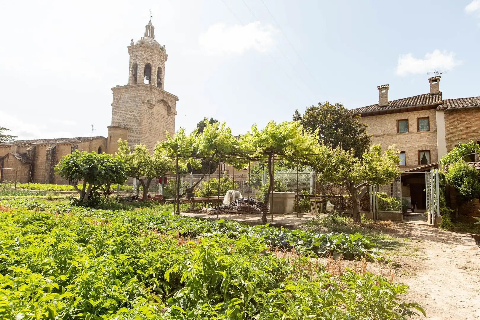 Jardín de Casa o chalet en venta en Puente la Reina / Gares con Calefacción, Jardín privado y Trastero