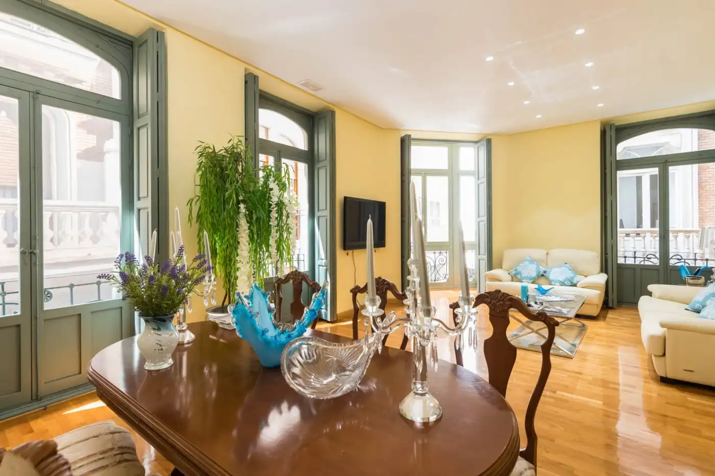 Sala de estar de Piso en venta en Murcia con Parquet, Trastero y Balcón