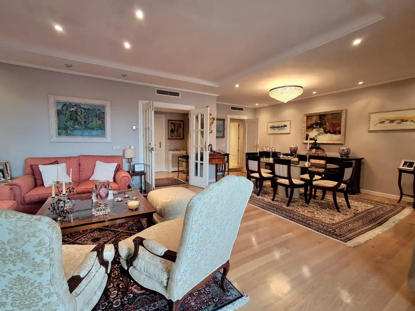 Dining room of Flat for sale in Madrid  with Air Conditioner, Heating and Private garden