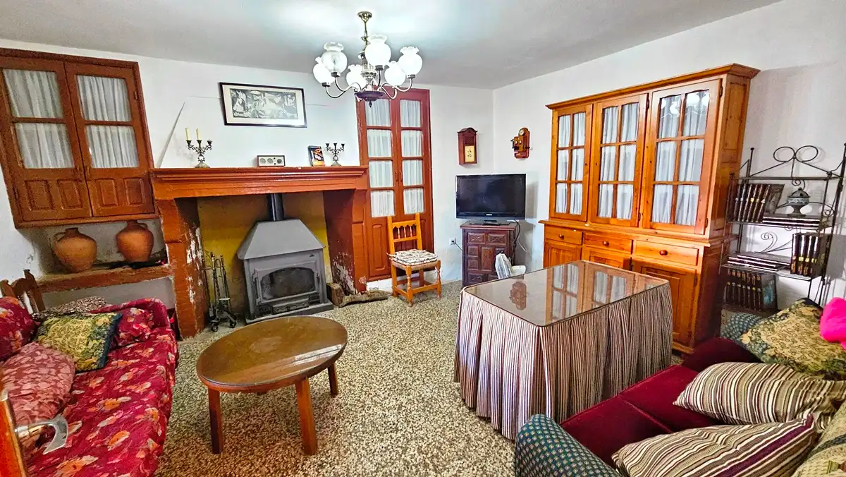 Sala d'estar de Casa o xalet en venda en Almonaster la Real amb Jardí privat, Terrassa i Traster