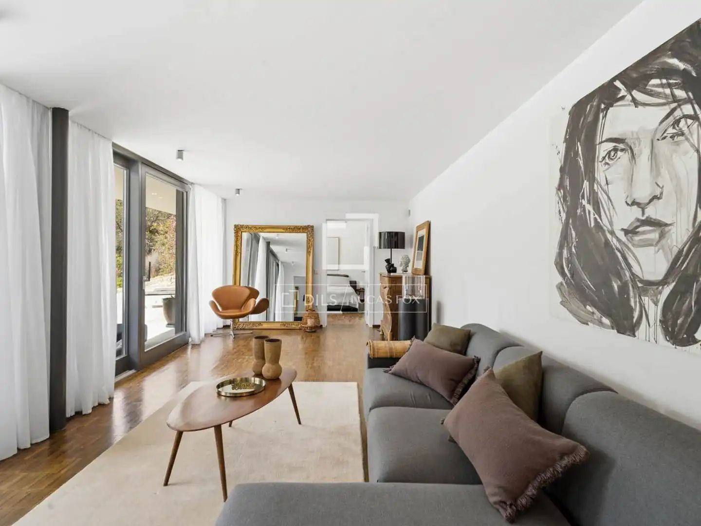 Wohnzimmer von Haus oder Chalet zur Miete in  Palma de Mallorca mit Klimaanlage, Heizung und Privatgarten