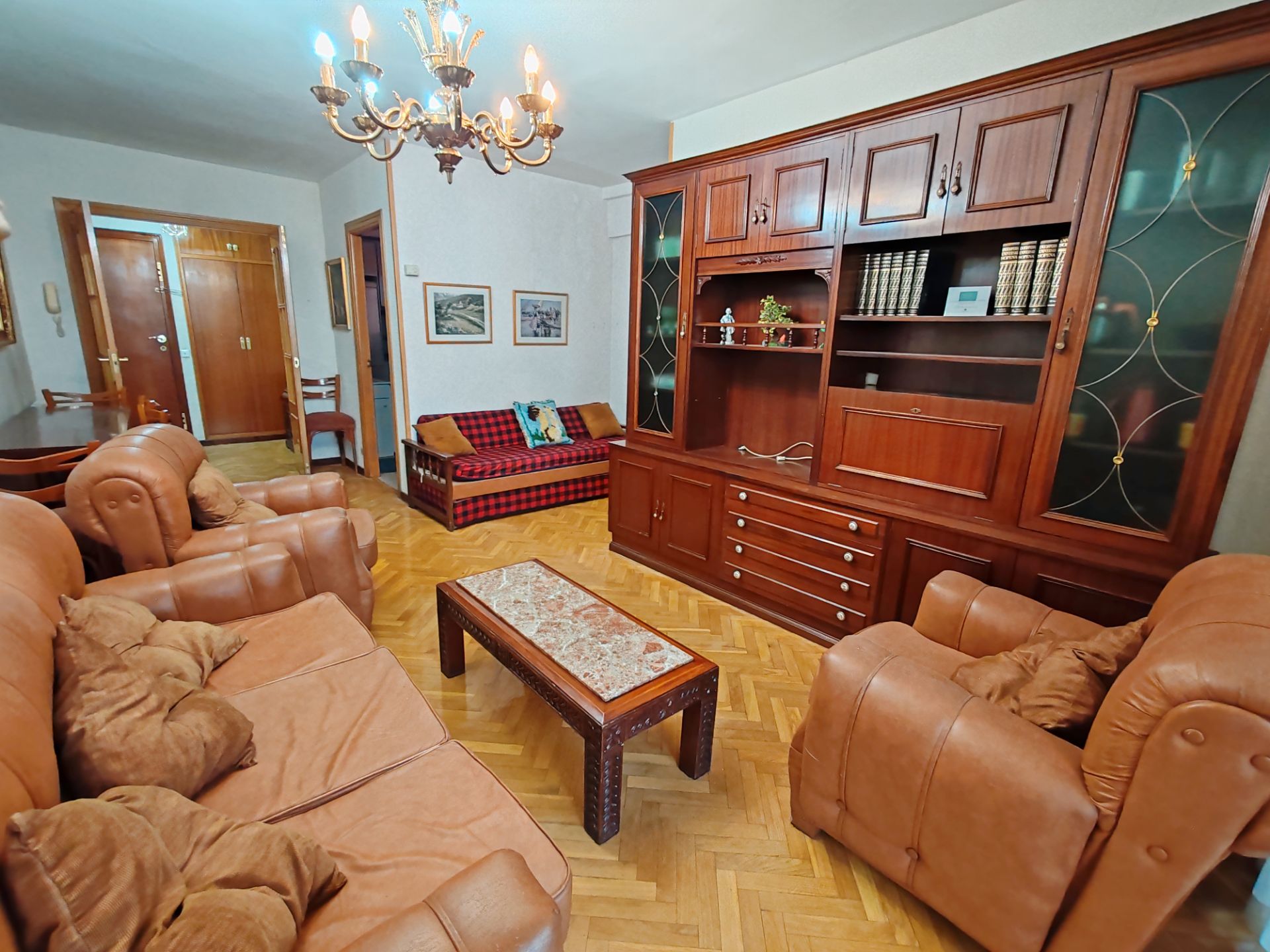 Sala de estar de Piso de alquiler en Móstoles con Calefacción, Parquet y Terraza