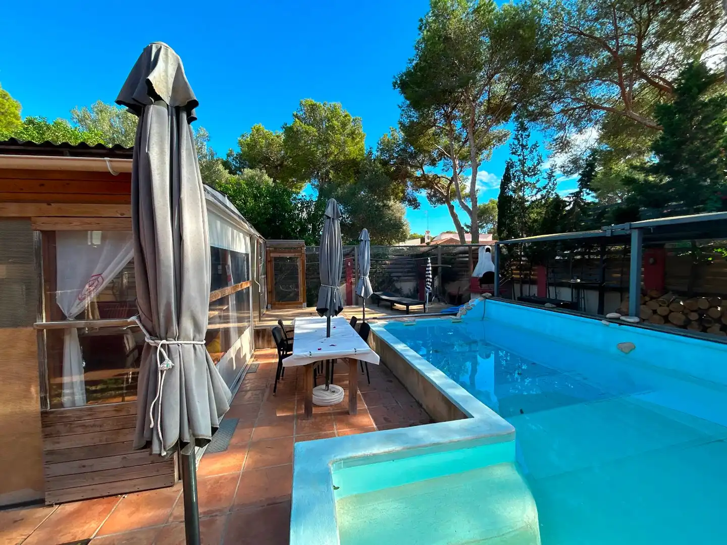 Schwimmbecken von Geschaftsraum zum Verkauf in Calvià mit Klimaanlage, Terrasse und Möbliert