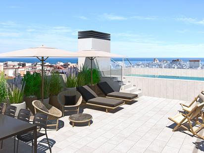 Terrace of Flat for sale in Badalona  with Air Conditioner, Heating and Parquet flooring