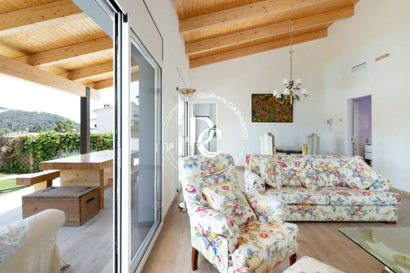 Living room of Houses for sale in Sant Pere de Ribes  with Air Conditioner, Heating and Private garden