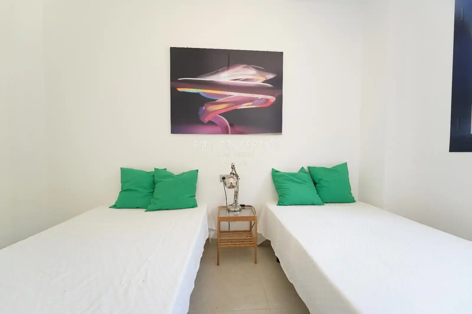 Habitación de Casa adosada de alquiler en Chiva con Aire acondicionado, Calefacción y Jardín privado