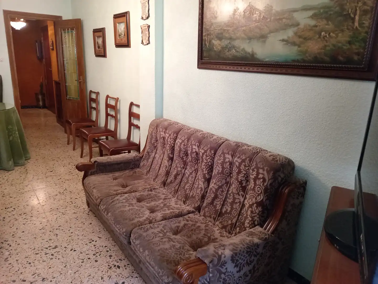 Living room of Flat for sale in Salamanca  with Heating, Furnished and Oven