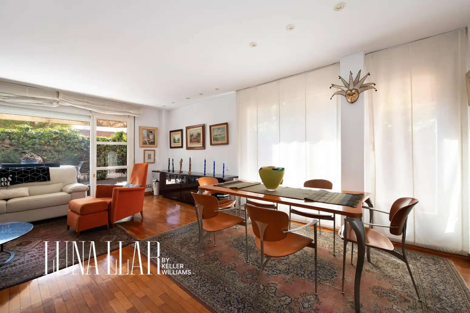 Dining room of Detached homes for sale in Sant Joan Despí  with Heating and Parquet flooring
