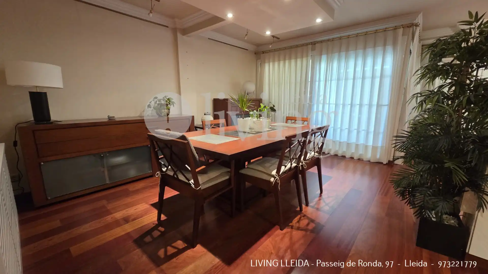 Esszimmer von Wohnung zum Verkauf in Lleida mit Klimaanlage, Heizung und Parkett