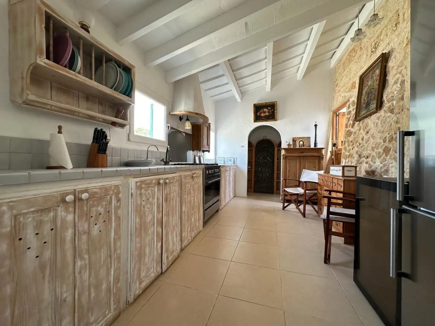Cuina de Casa o xalet en venda en Sant Lluís amb Jardí privat