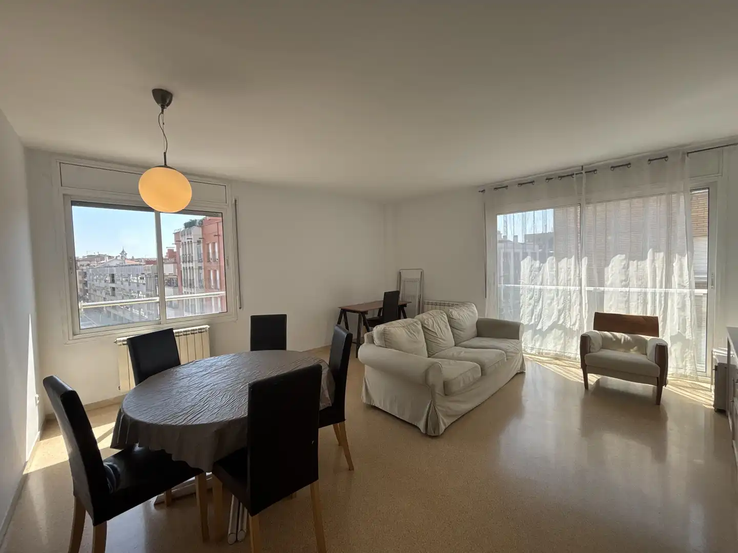Sala de estar de Piso de alquiler en Sabadell con Calefacción y Amueblado