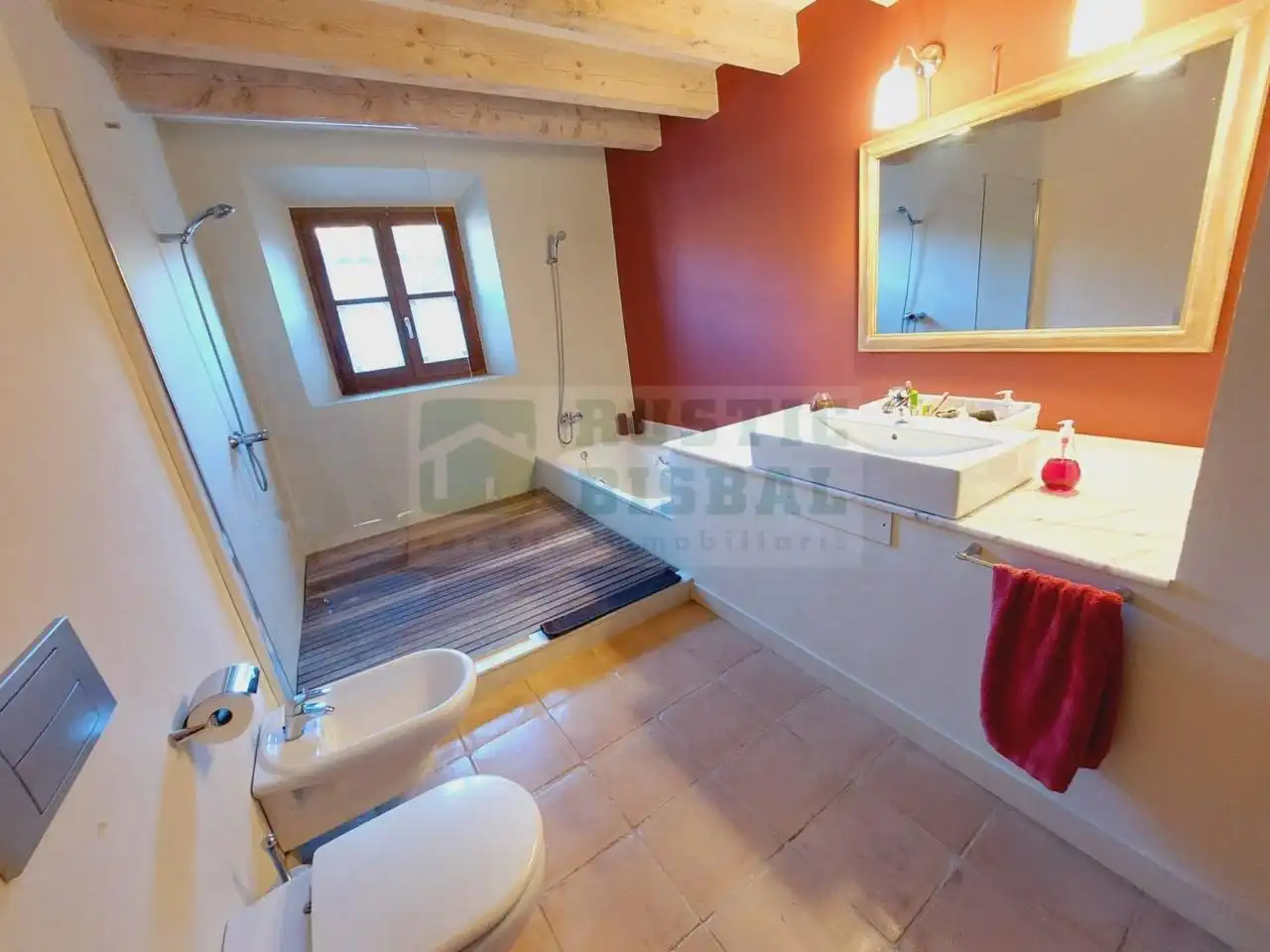 Bathroom of Country homes for rent in Fontanilles  with Air Conditioner, Heating and Private garden