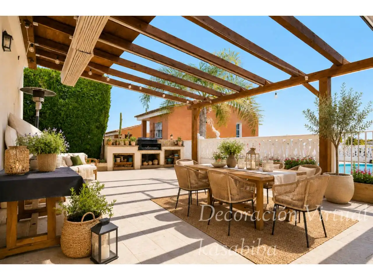 Terraza de Casa o chalet en venta en Chiva con Aire acondicionado, Calefacción y Jardín privado