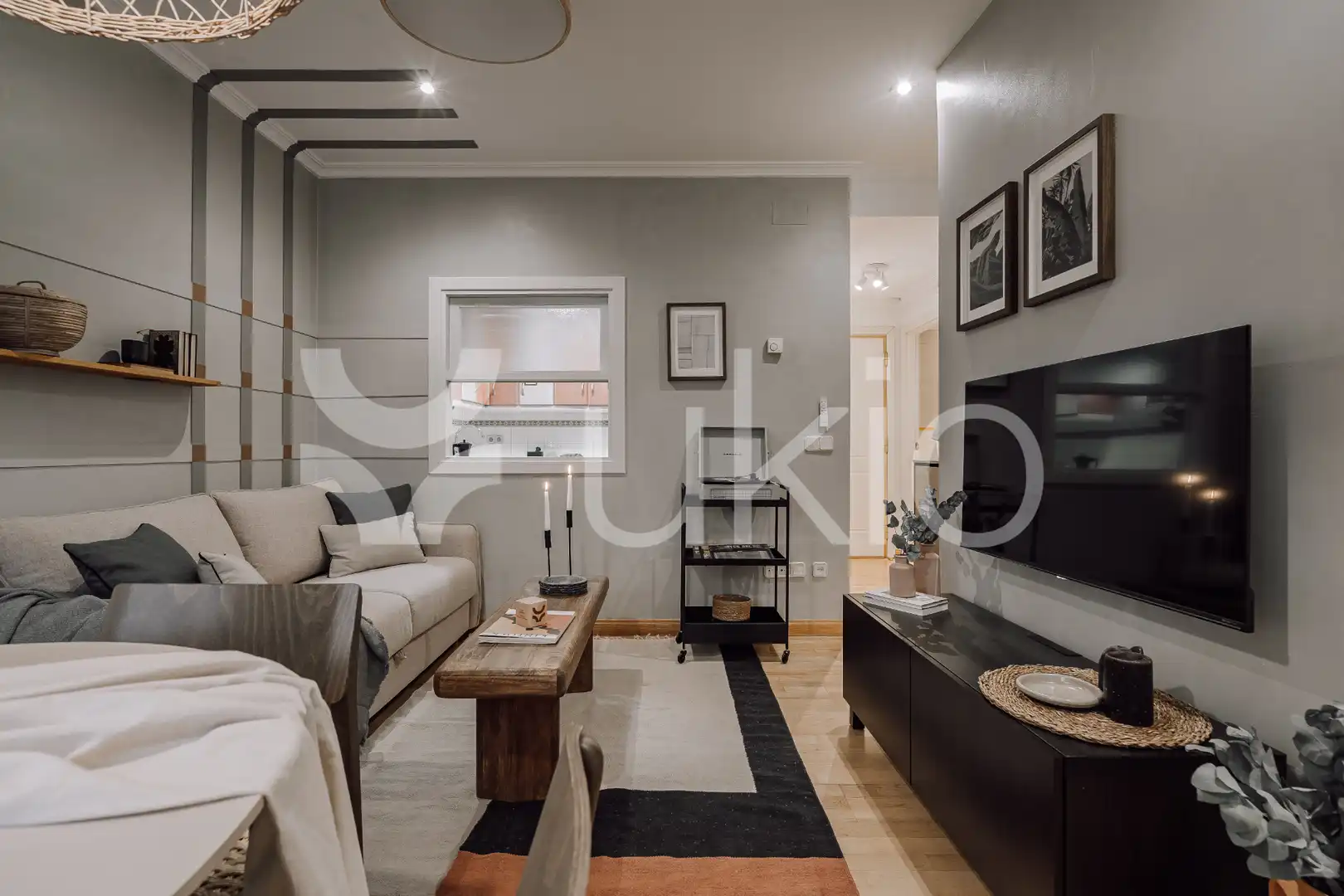 Living room of Apartments for rent in Madrid  with Heating, Furnished and Washing machine