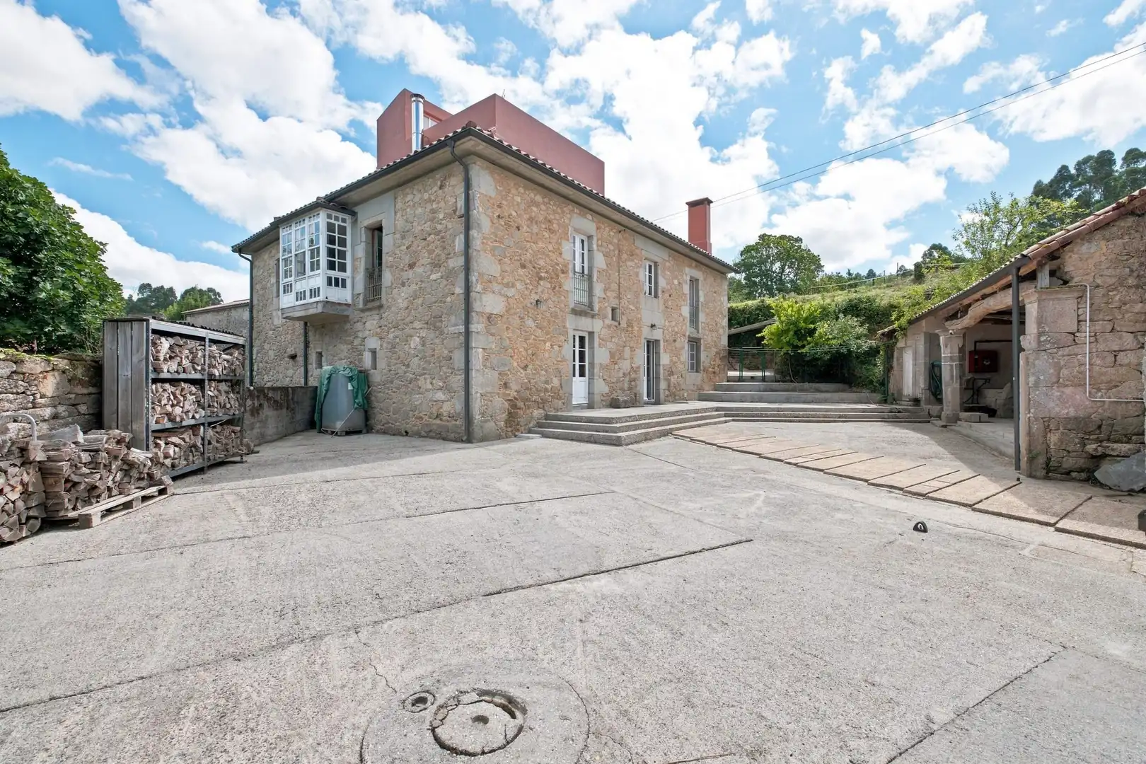 Vista exterior de Finca rústica en venta en Vilarmaior con Calefacción, Jardín privado y Terraza