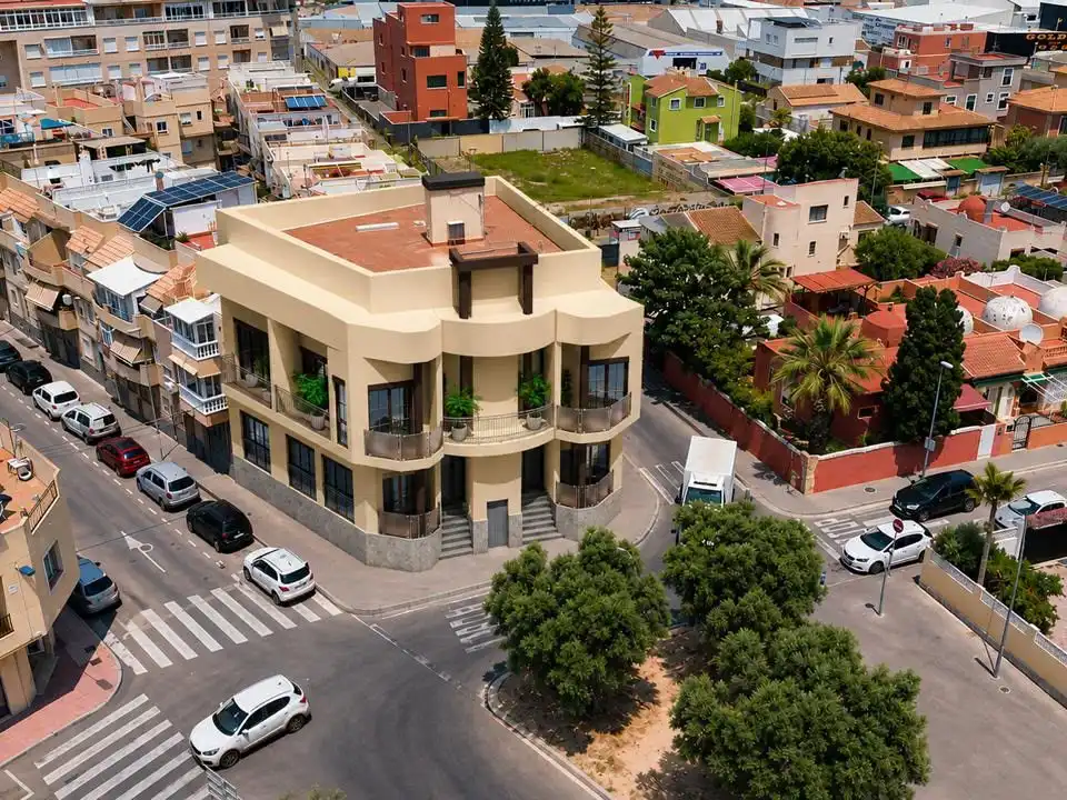 Vista exterior de Estudi en venda en Torrevieja amb Aire condicionat, Terrassa i Balcó
