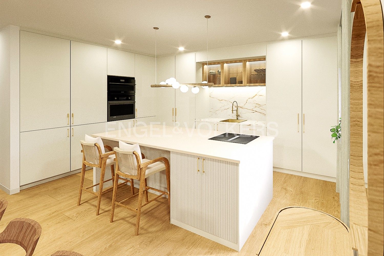Kitchen of Apartment for sale in  Valencia Capital  with Air Conditioner, Heating and Storage room