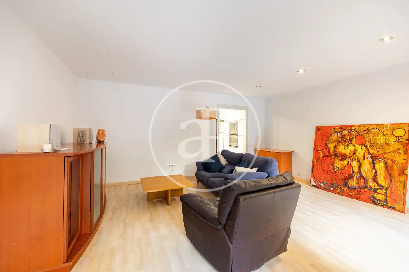 Sala d'estar de Pis en venda en Sarrià - Sant Gervasi