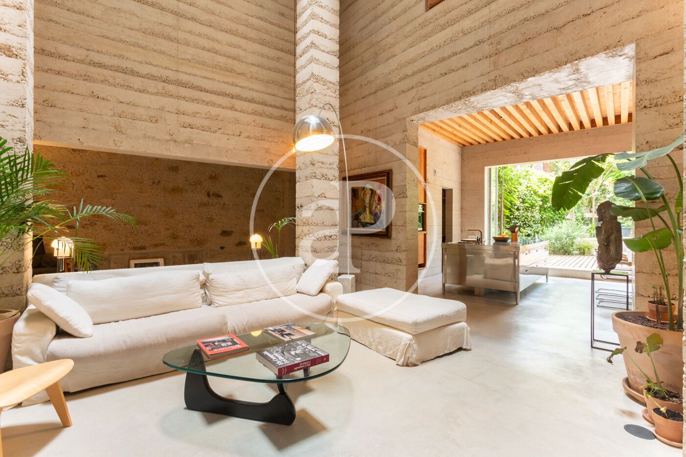 Living room of Flat to rent in  Barcelona Capital  with Air Conditioner, Heating and Private garden